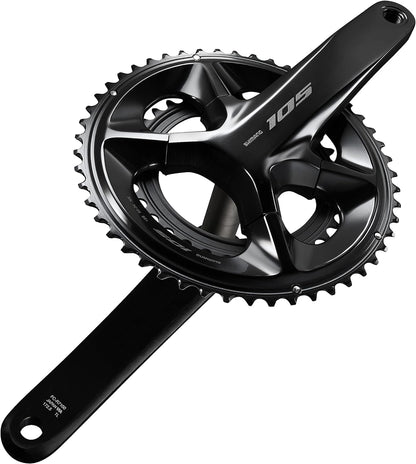 Shimano FC-R7100 105 double 12-speed chainset, HollowTech II 165 mm 52 / 36T, black