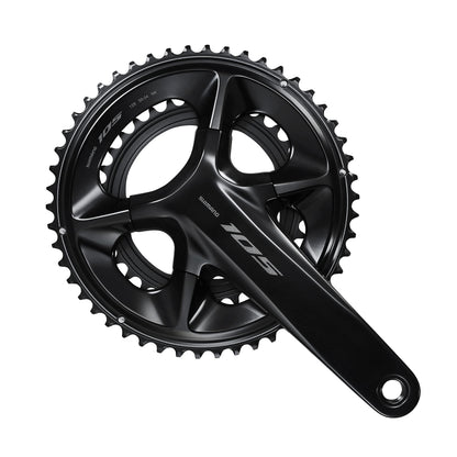 Shimano FC-R7100 105 double 12-speed chainset, HollowTech II 165 mm 52 / 36T, black
