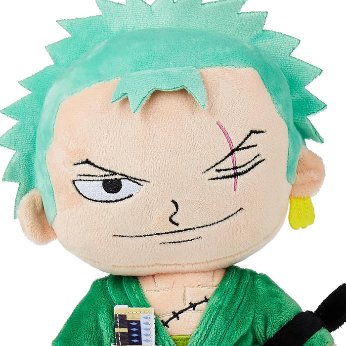 BARRADO One Piece - One Piece Characters Plush - 28 cm - Luffy, Sanji, Roronoa Zoro,Shanks - Super Soft Quality (Roronoa Zoro