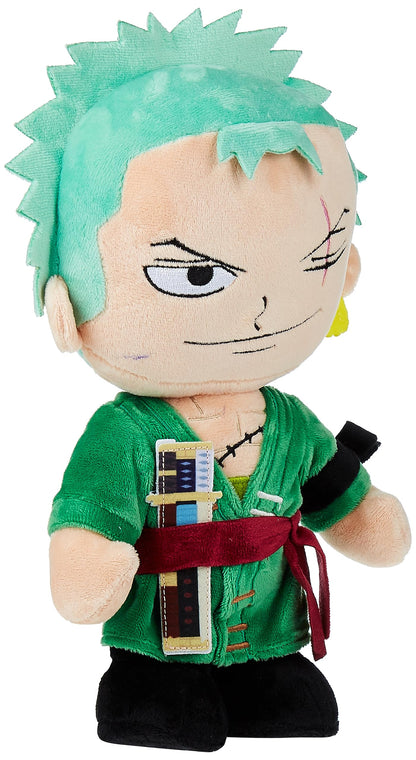 BARRADO One Piece - One Piece Characters Plush - 28 cm - Luffy, Sanji, Roronoa Zoro,Shanks - Super Soft Quality (Roronoa Zoro