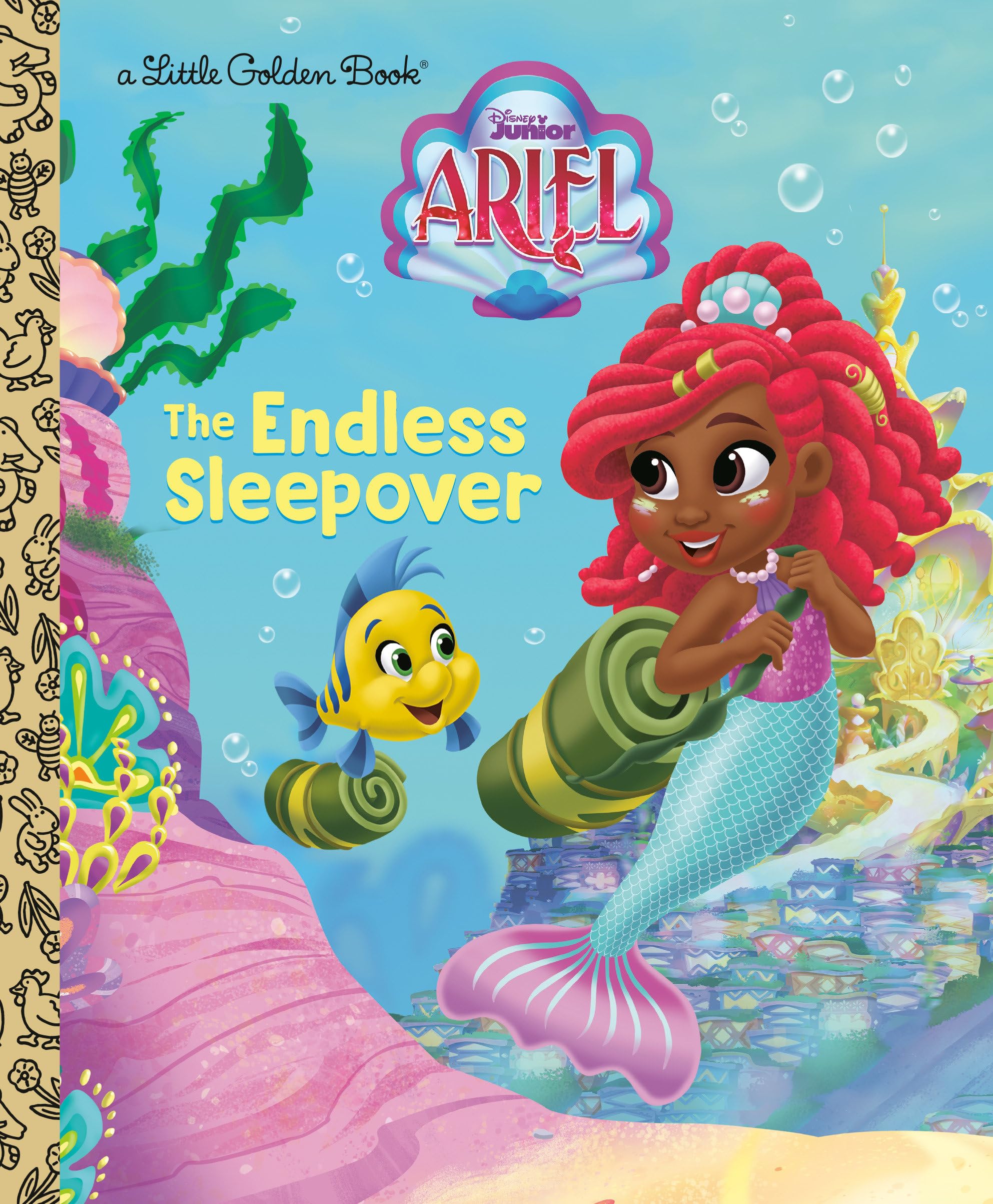 The Endless Sleepover (Disney Junior Ariel) (Little Golden Book