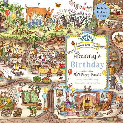 Bunny's Birthday Puzzle: A Magical Woodland 100 Piece Puzzle (Brown Bear Wood