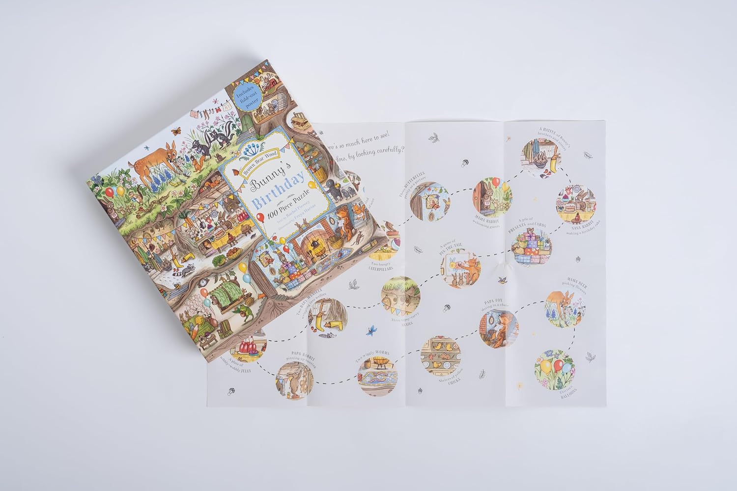Bunny's Birthday Puzzle: A Magical Woodland 100 Piece Puzzle (Brown Bear Wood