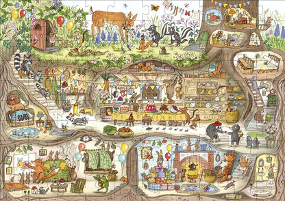 Bunny's Birthday Puzzle: A Magical Woodland 100 Piece Puzzle (Brown Bear Wood