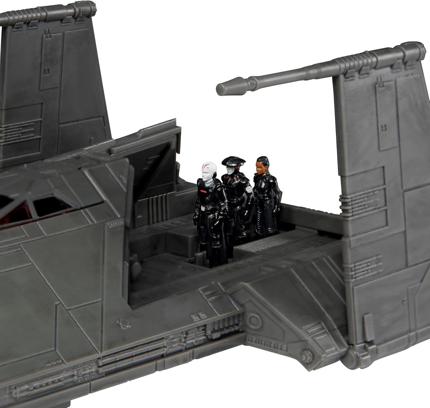 Star Wars Micro Galaxy Squadron Inquisitor Transport Scythe - 17.8 cm Raumschiff-Klasse Fahrzeug mit DREI 2,5 cm Mikro-Figuren-Zubehör
