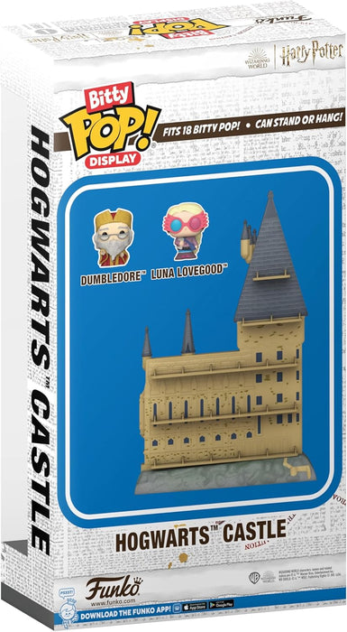 Funko Bitty POP! Display: Harry Potter - Hogwarts Castle - Albus Dumbledore™ and Luna Lovegood™ and Can Display a Total Of 18 Characters and A Surprise Mystery Mini Figure - 0.9 Inch (2.2 Cm