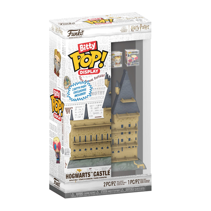Funko Bitty POP! Display: Harry Potter - Hogwarts Castle - Albus Dumbledore™ and Luna Lovegood™ and Can Display a Total Of 18 Characters and A Surprise Mystery Mini Figure - 0.9 Inch (2.2 Cm