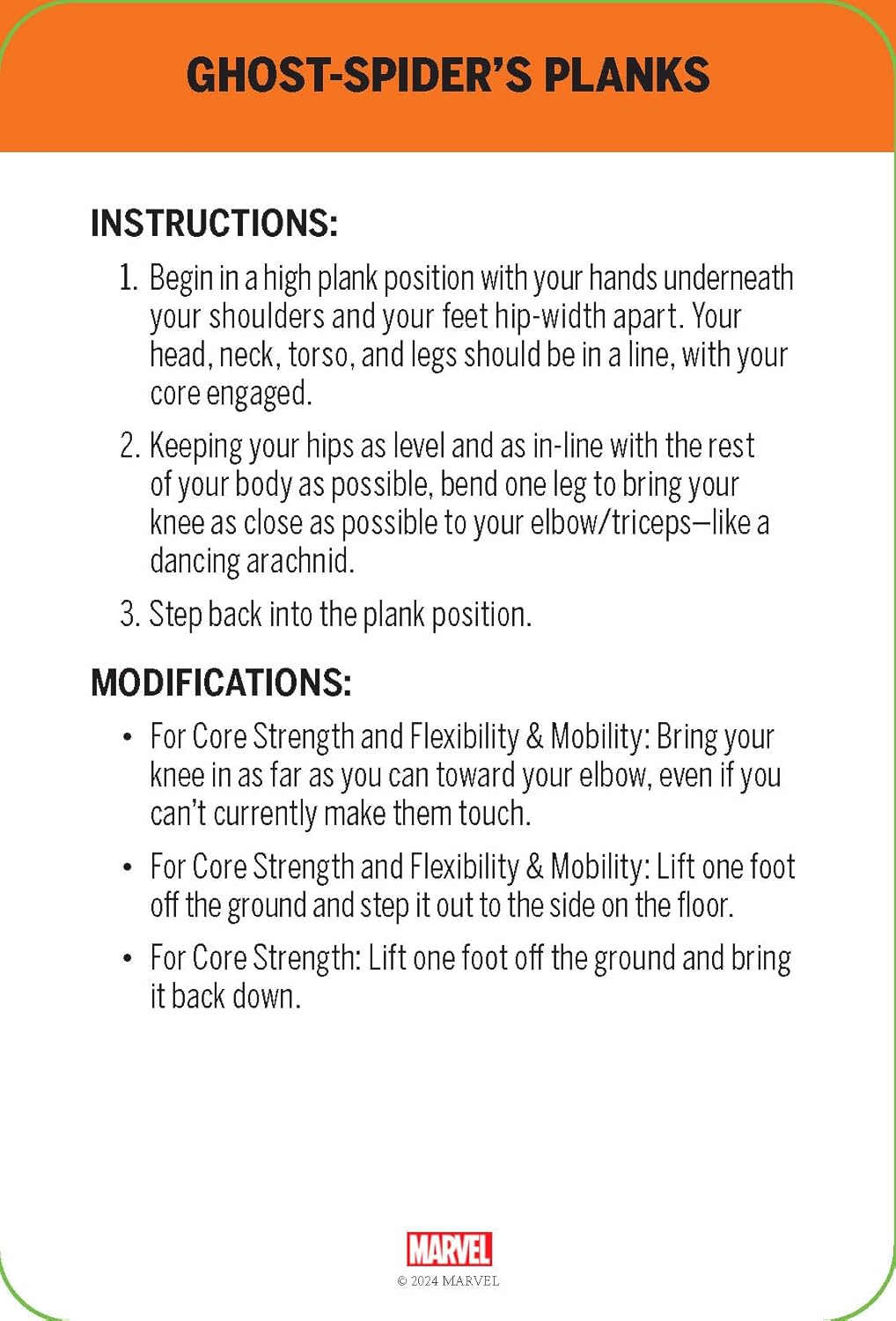 Marvel Fitness Deck