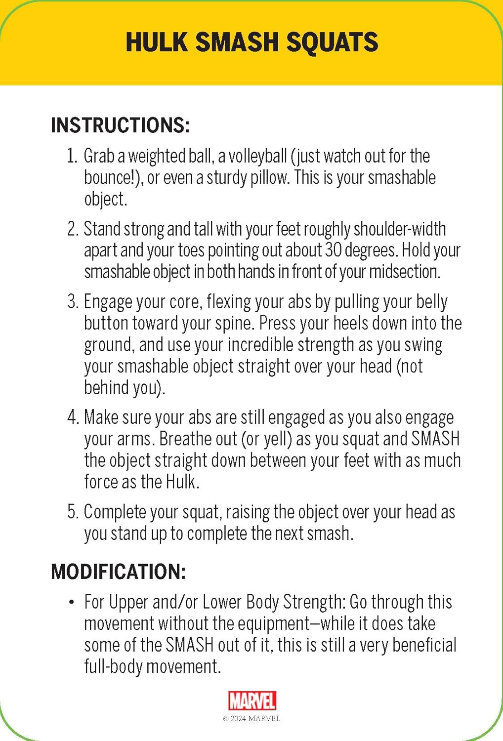 Marvel Fitness Deck