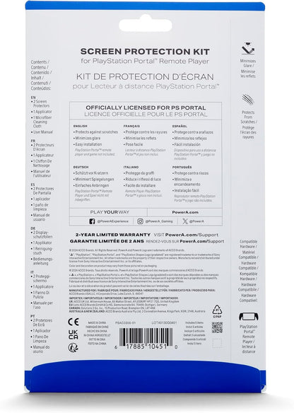 PowerA Screen Protection Kit for PlayStation Portal™ Remote Player, scratch protection, anti-glare, easy to apply