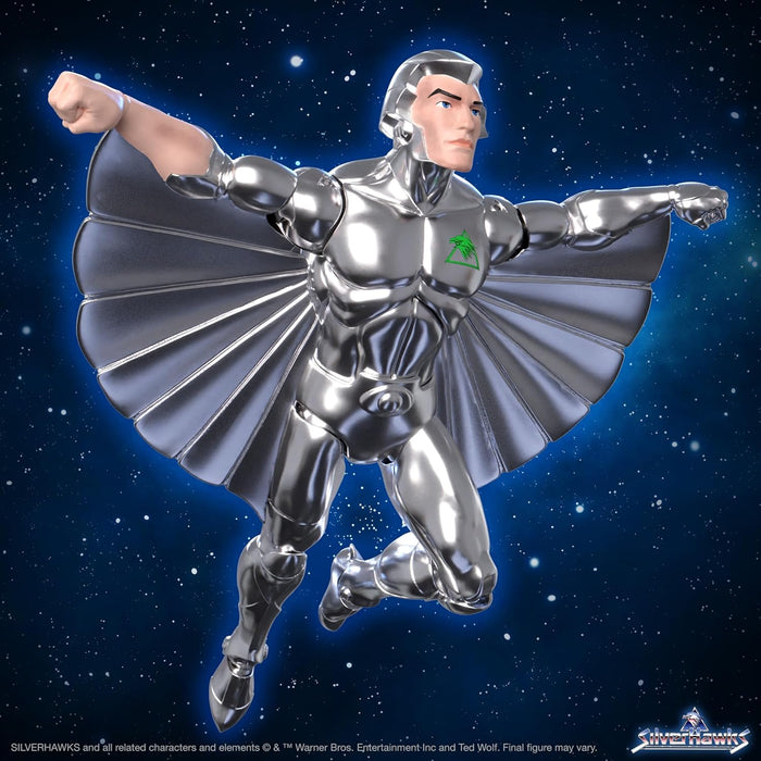 Super7 Ultimates SilverHawks Quicksilver - 7" SilverHawks Action Figure with Accessories Classic Cartoon Collectibles and Retro Toys Quicksilver (Toy Version)