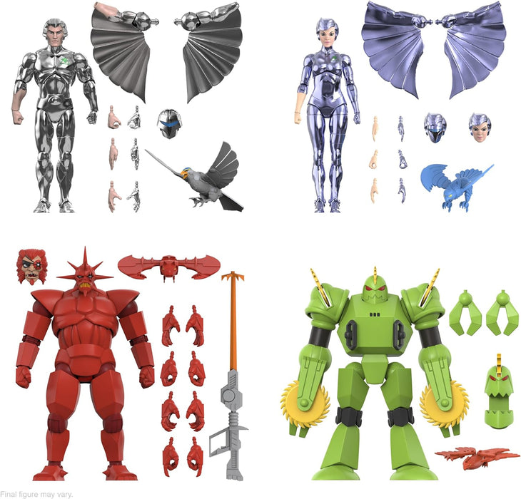 Super7 Ultimates SilverHawks Quicksilver - 7" SilverHawks Action Figure with Accessories Classic Cartoon Collectibles and Retro Toys Quicksilver (Toy Version)