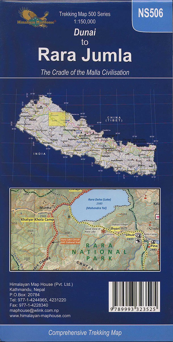 Dunai to Rara Jumla The Cradle of the Malla Civilisation 1:150 000