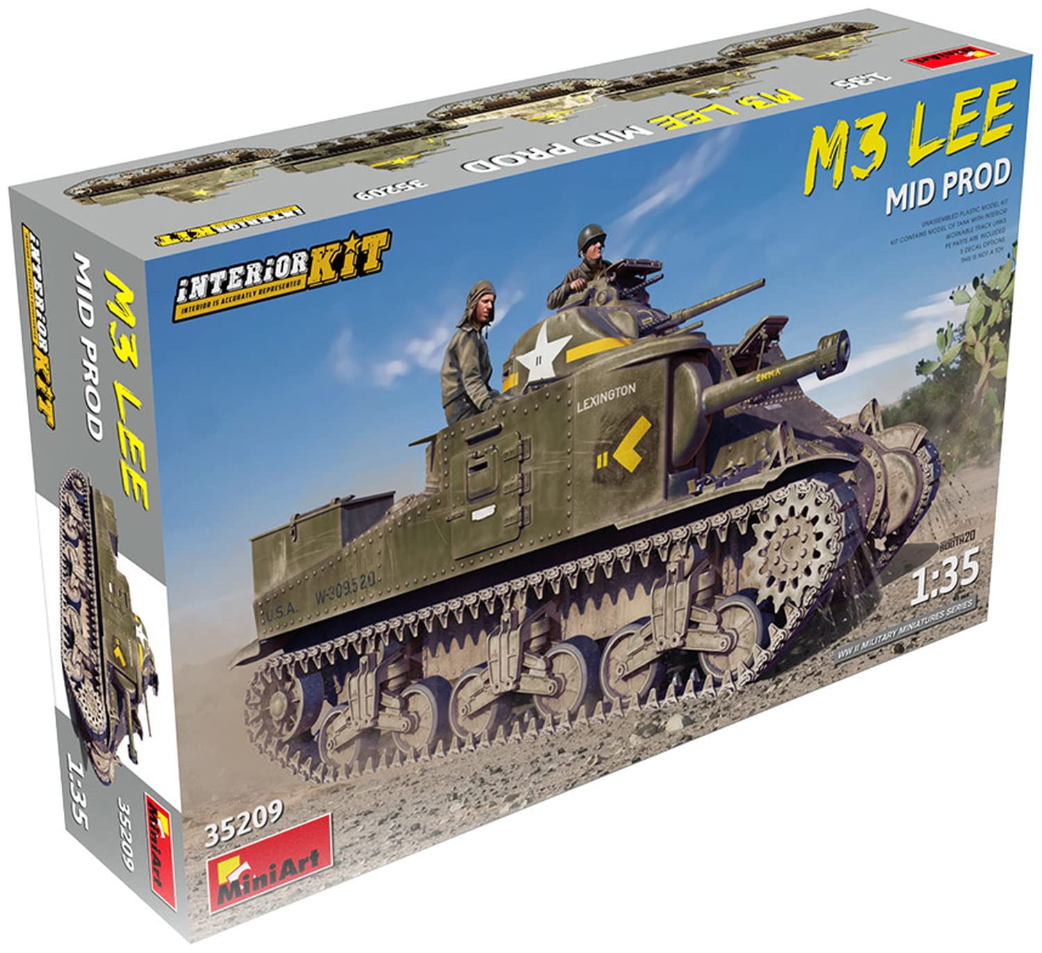 Miniart MIN35209 1:35-M3 Lee Mid Prod. Interieur Kit