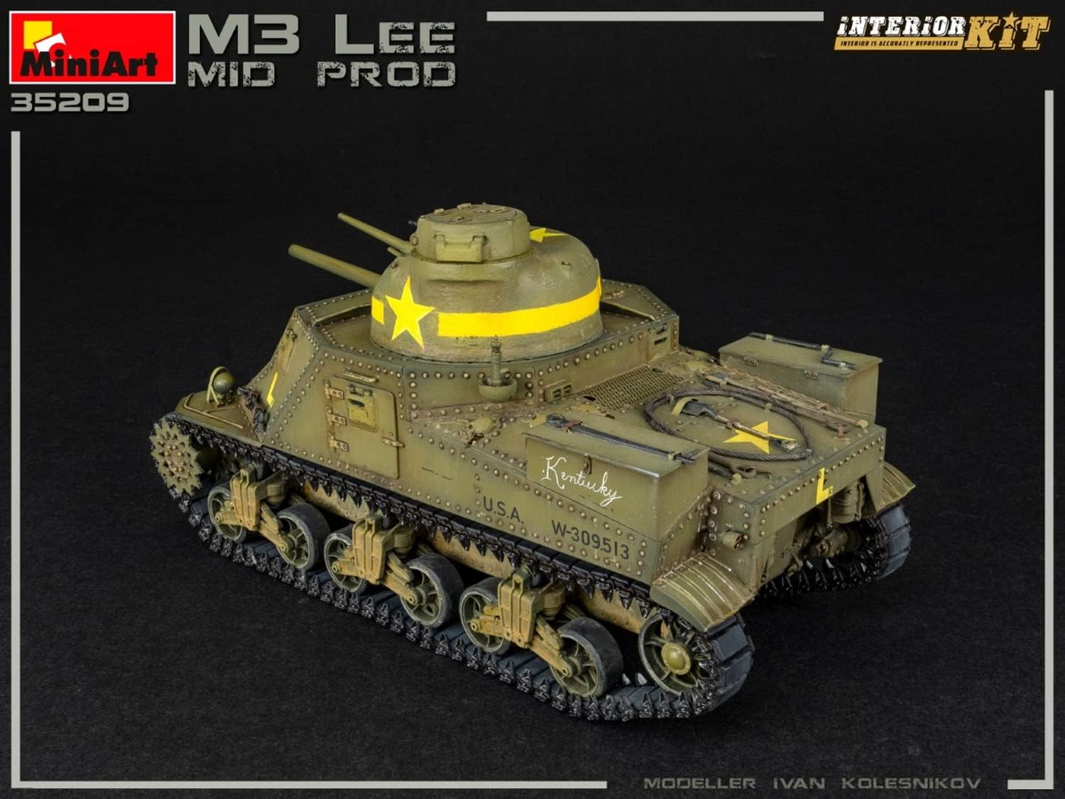Miniart MIN35209 1:35-M3 Lee Mid Prod. Interieur Kit