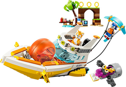 LEGO Sonic the Hedgehog Tails’ Adventure Boat Collectible Interactive Toy for 8 Plus Year Old Kids, Boys & Girls, Playset with Video Game Characters and Water Skis, Gamer Gift 76997