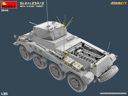 Miniart 1:35 - Sd.Kfz.234/2 with 'Luchs' Turret (Int Kit