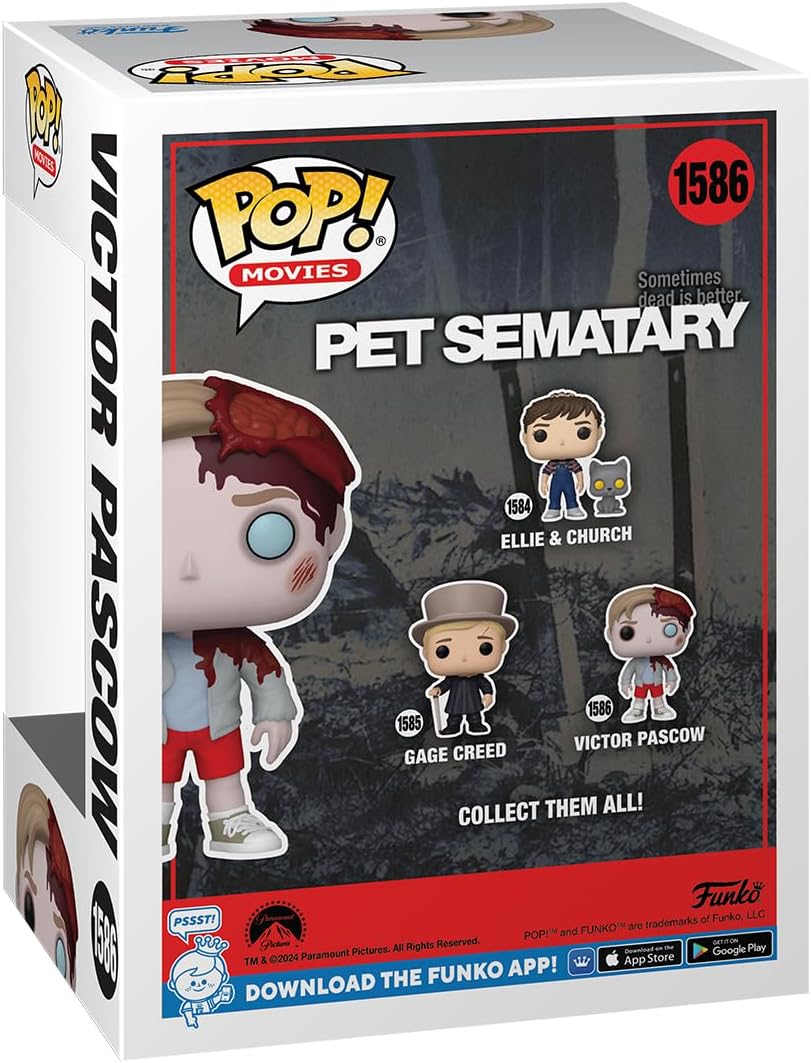 Funko Pop! Movies: Pet Sematary - Victor Pascow - Pet Sematary 1986 - Collectable Vinyl Figure - Gift Idea - Official Merchandise - Toys for Kids & Adults - Movies Fans - Model Figure for Collectors