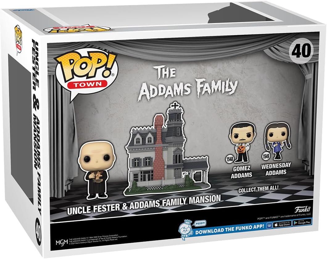 Funko Pop! Town: AFC – Addams Home With Uncle Fester - Addams Family Classic TV - Collectable Vinyl Figure - Gift Idea - Official Merchandise - Toys for Kids & Adults - TV Fans