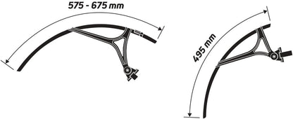 ZEFAL 28 GRAVEL SHIELD G50 SET 2024 MUDGUARDS