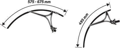 ZEFAL 28 GRAVEL SHIELD R35 SEP 2024 MUDGUARDS, Black