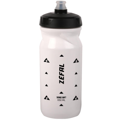 ZEFAL Sense Soft 65 Wasserflasche – Trinkflasche Fahrrad – Weiß – 650 ml – Rennrad Trinkflasche – MTB Radflasche
