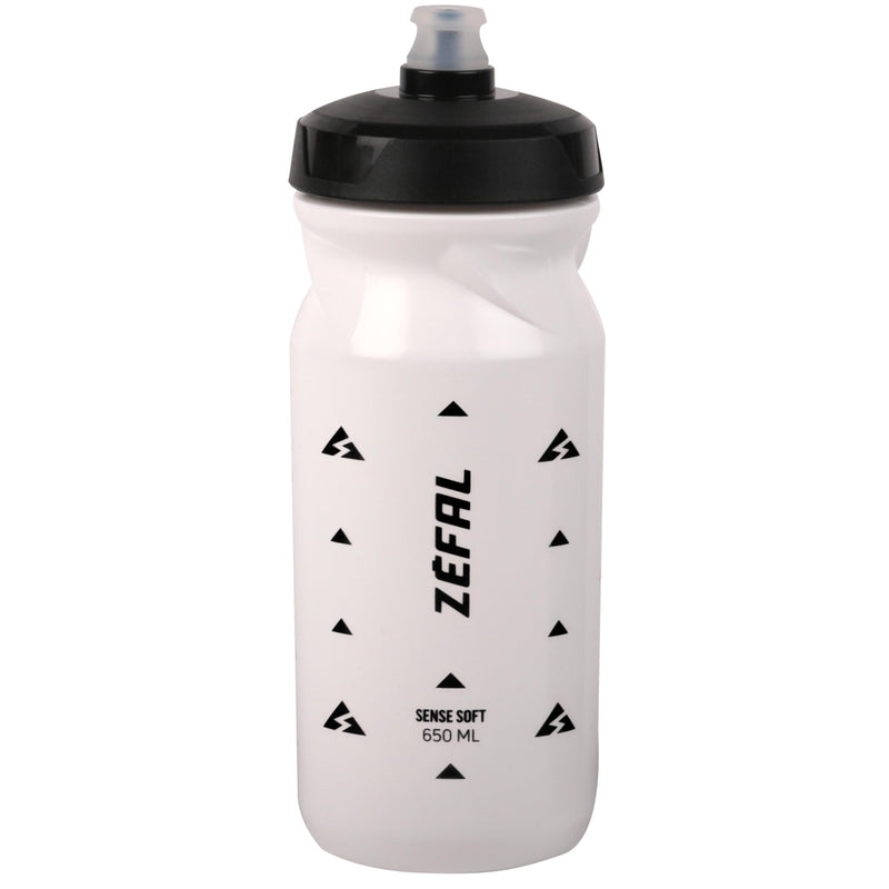 ZEFAL Sense Soft 65 Wasserflasche – Trinkflasche Fahrrad – Weiß – 650 ml – Rennrad Trinkflasche – MTB Radflasche