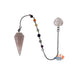 PREMIUM ROSE QUARTZ CHAKRA PENDULUM PEB25 - BOXED