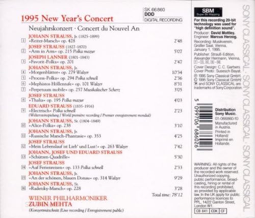 Neujahrskonzert in Wien 1995
