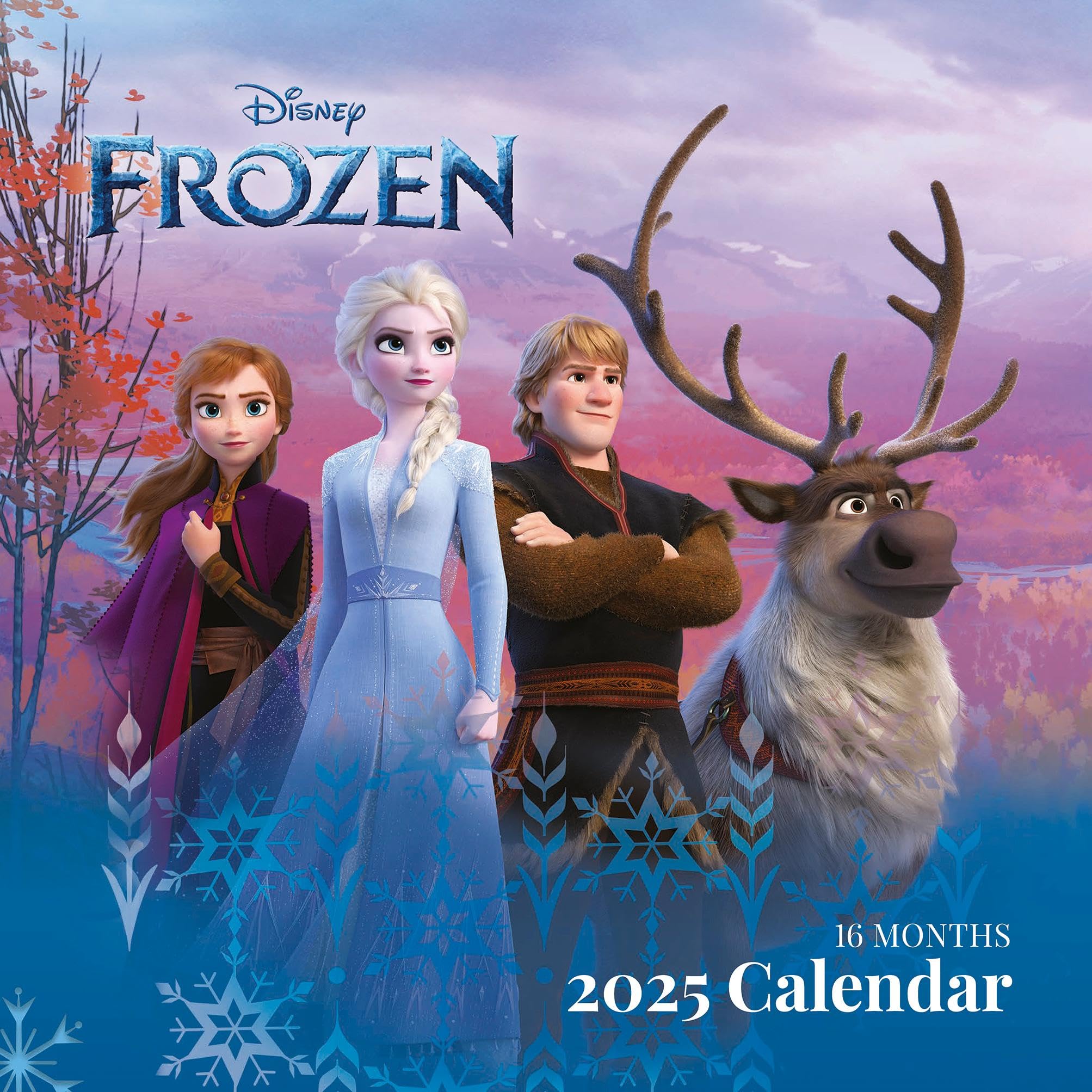 Frozen 2025 Square Calendar