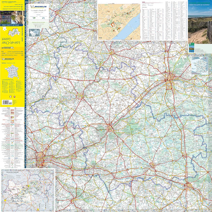 Loiret Loir-et-Cher - Michelin Local Map 318