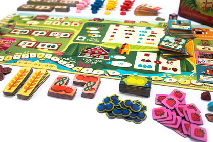 Keymaster Games Harvest | Cozy and Whimsical Farming Game | Strategy Board Game for Adults, Couples, and Family | Easy to Learn | Quick to Play | Full Farm-to-Market Experience in Just 60 Minutes