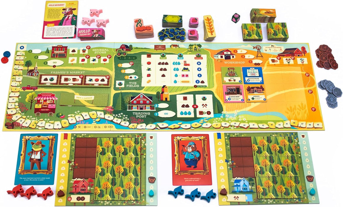 Keymaster Games Harvest | Cozy and Whimsical Farming Game | Strategy Board Game for Adults, Couples, and Family | Easy to Learn | Quick to Play | Full Farm-to-Market Experience in Just 60 Minutes