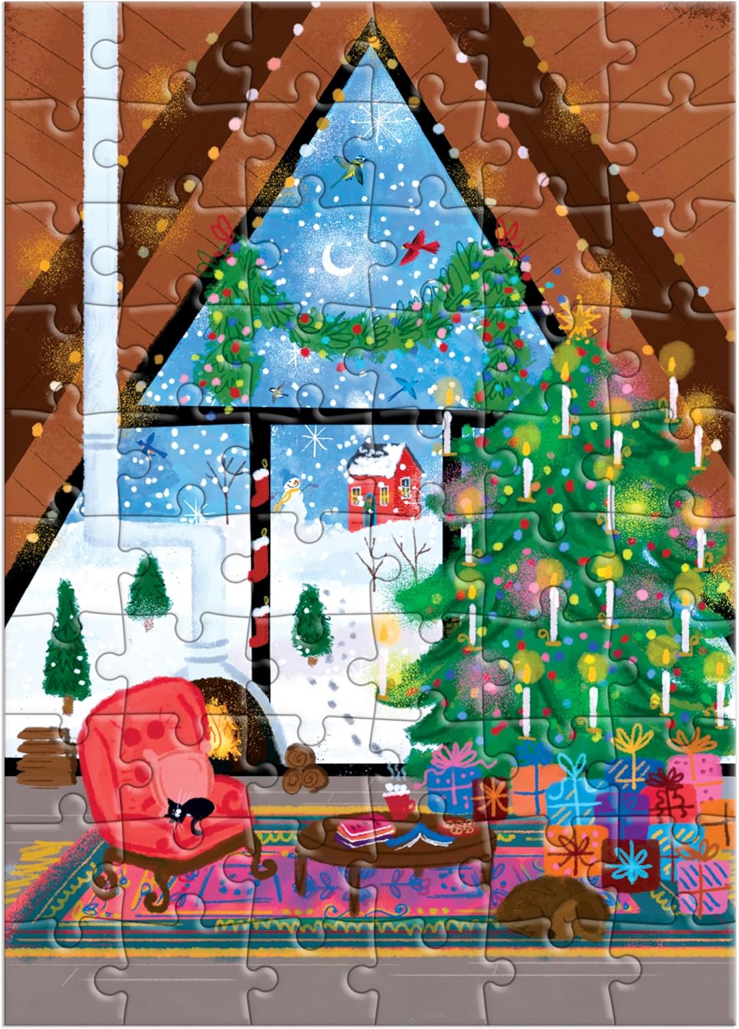 Joy Laforme Cozy Cabin Greeting Card Puzzle