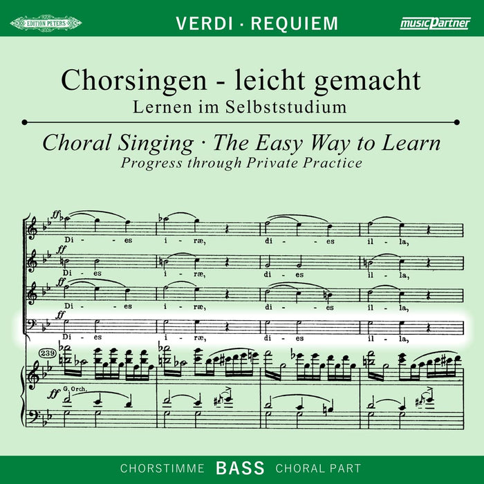 Begleitungen zum eigenen Musizieren - Chorsingen leicht gemachtVerdi,Requiem Bass
