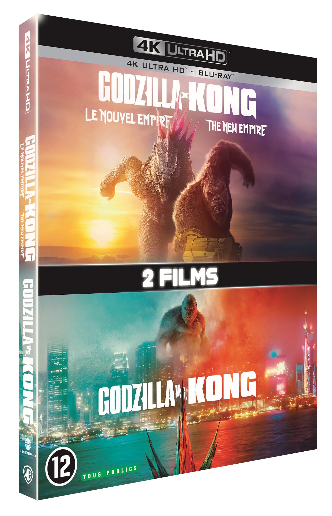 Godzilla vs kong + godzilla X kong : le nouvel empire 4k ultra hd