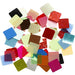 Folie Mozaïek Tegels, afmeting 10x10 mm, asstd kleuren, 250g