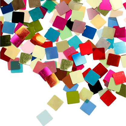 Folie Mozaïek Tegels, afmeting 10x10 mm, asstd kleuren, 250g