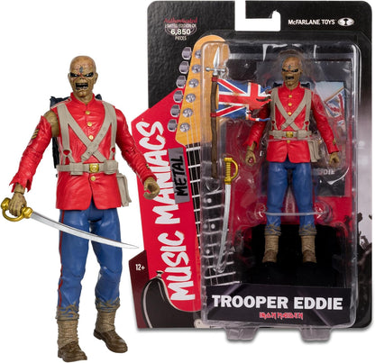 McFarlane Music Maniacs 6-Inch WV2 - Metal - Trooper Eddie (Iron Maiden) - Collectible Action Figure with Accessories and Art Card