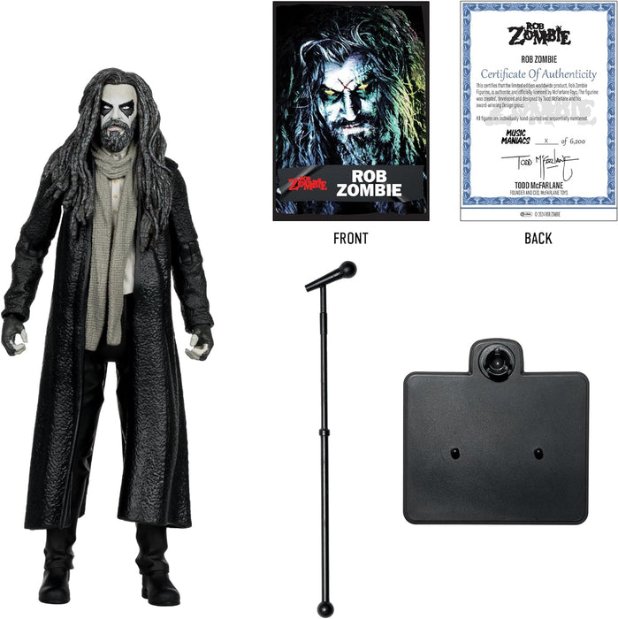 McFarlane Music Maniacs 6-Inch WV2 - Metal - Rob Zombie - Collectible Action Figure with Accessories and Art Card