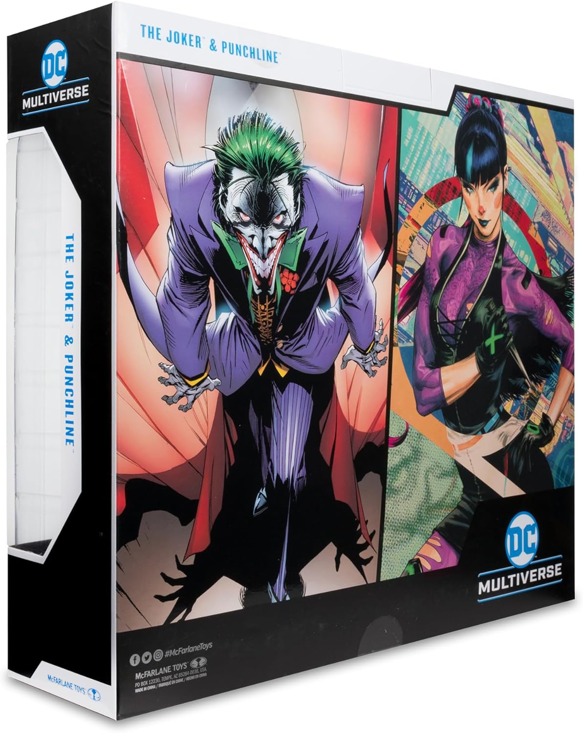 McFarlane Toys - DC Multiverse The Joker & Punchline - Figura de acción de 7 pulgadas, paquete de 2