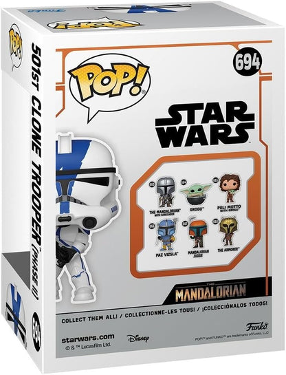 Funko 76682 Pop! Star Wars: The Mandalorian - 501st Clone Trooper Phase II (Special Edition) #694