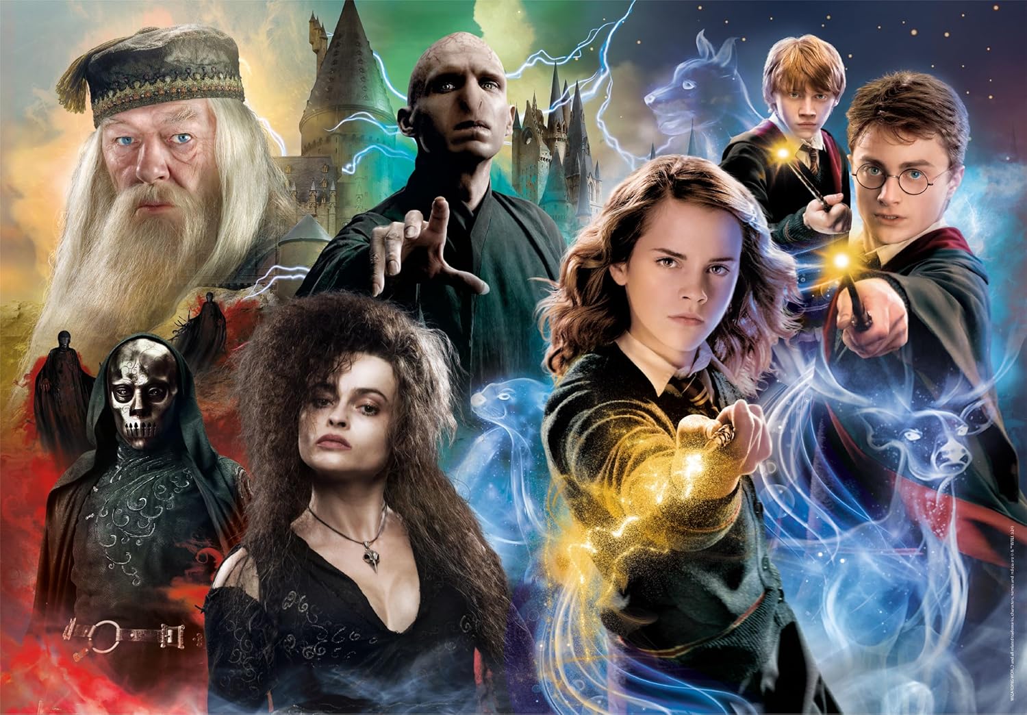 Clementoni Jigsaw Puzzle Harry Potter 104 Pieces - Supercolor Puzzle For Children 6-8 Years, Cartoon, Hogwarts, Gift For Boy/Girls, Puzzle For Kids, Made In Italy, 25759