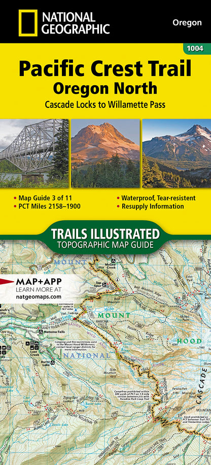Pacific Crest Trail: Oregon N: Topographic Map Guide (National Geographic Topographic Map Guide