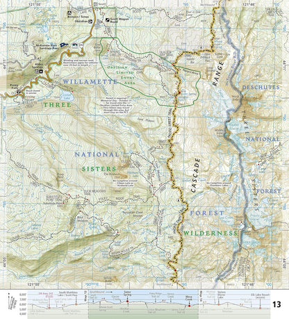 Pacific Crest Trail: Oregon N: Topographic Map Guide (National Geographic Topographic Map Guide