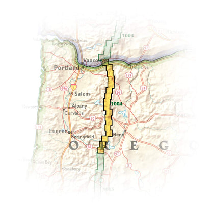 Pacific Crest Trail: Oregon N: Topographic Map Guide (National Geographic Topographic Map Guide