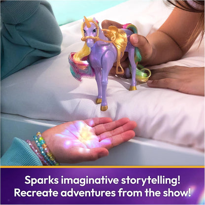 Unicorn Academy, Sophia & Light Magic Wildstar with Rainbow Light-up Effects, 2 Riding Accessories, Dolls and Unicorn Toys for Girls Aged 4 and up