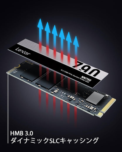 SSD M.2 Lexar 1TB PCIe Gen 4X4 NM790 NVMe