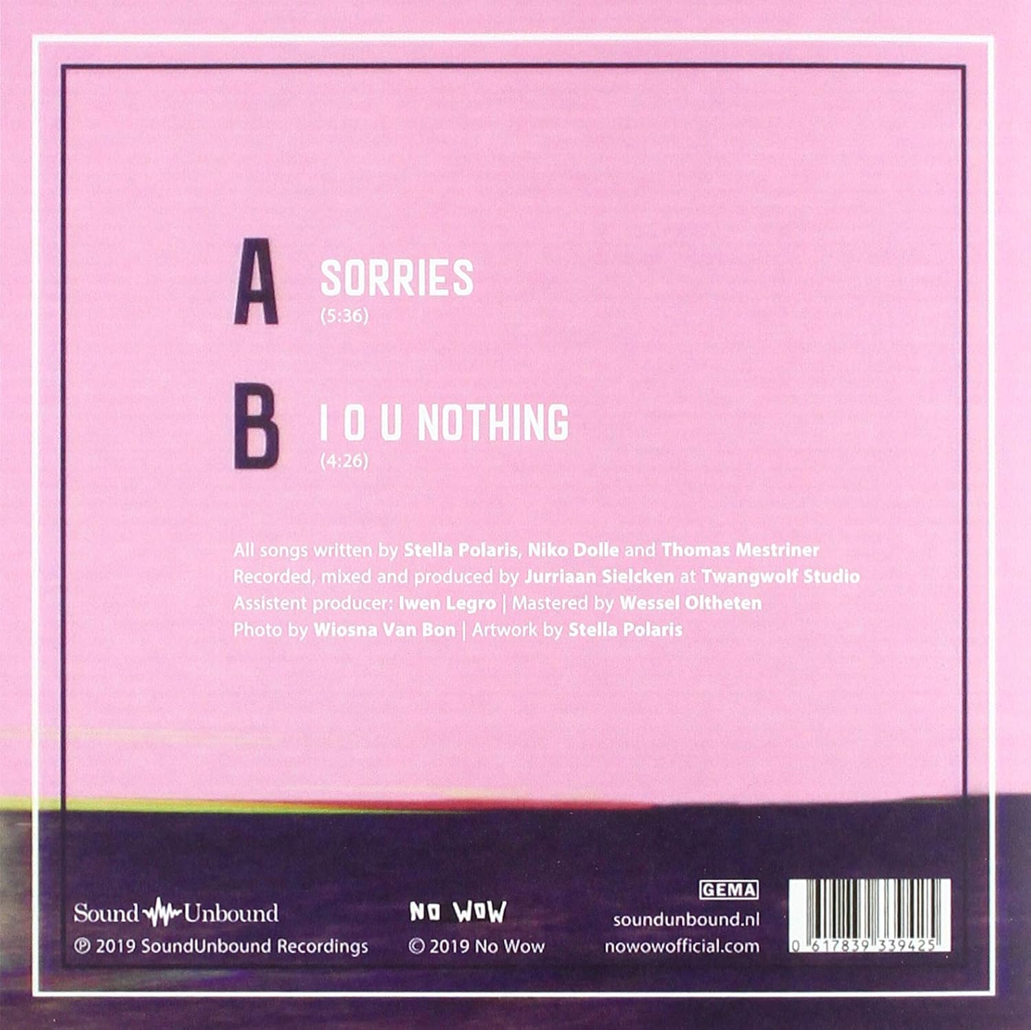 Sorries/I O U Nothing902