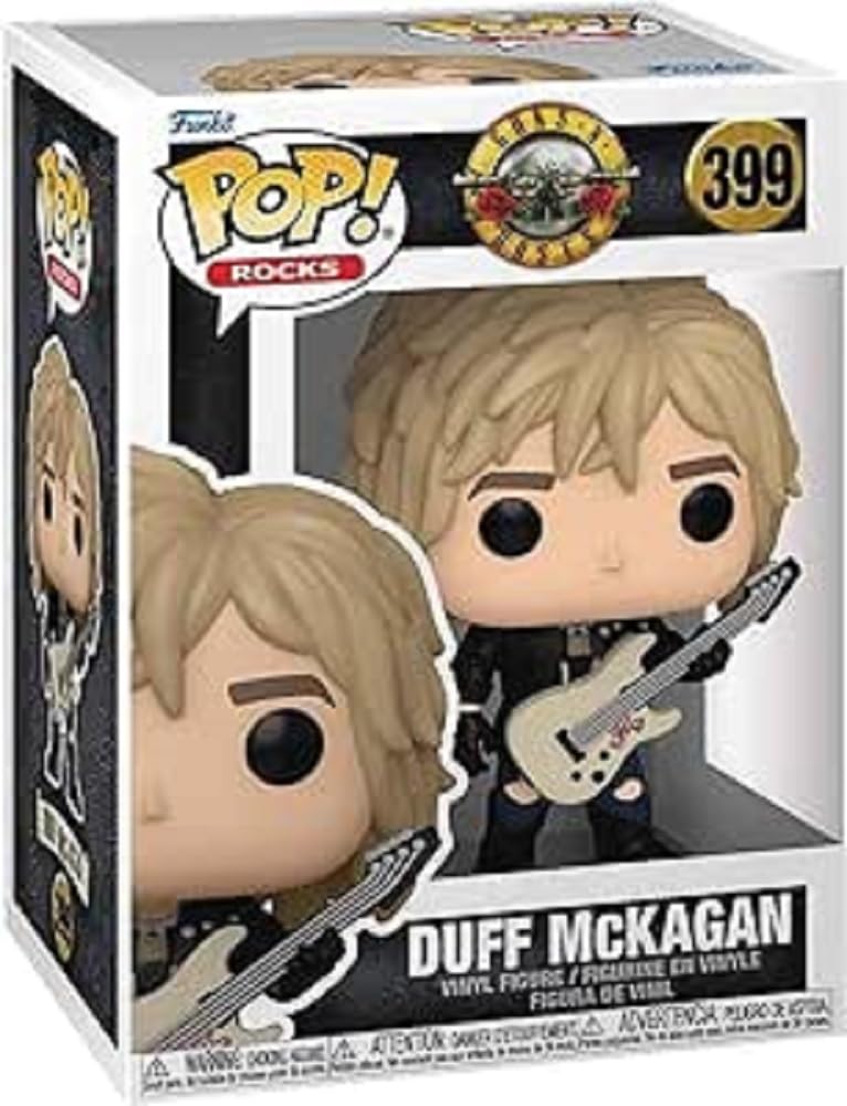 Funko Pop! Rocks: GnR - Duff Mckagan McKagan - (1980's) - Guns N Roses - Collectable Vinyl Figure - Gift Idea - Official Merchandise - Toys for Kids & Adults - Music Fans